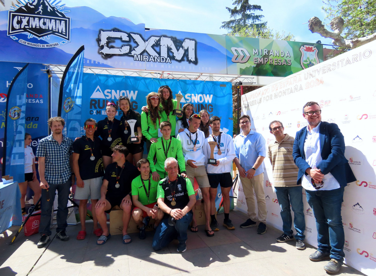 Equipo mixto ULE campeu00f3n carreras de montau00f1a