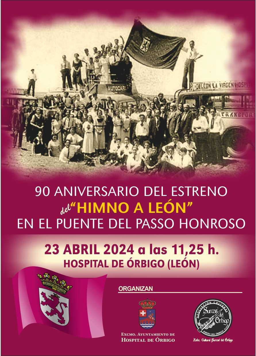 Cartel aniversario himno Leu00f3n