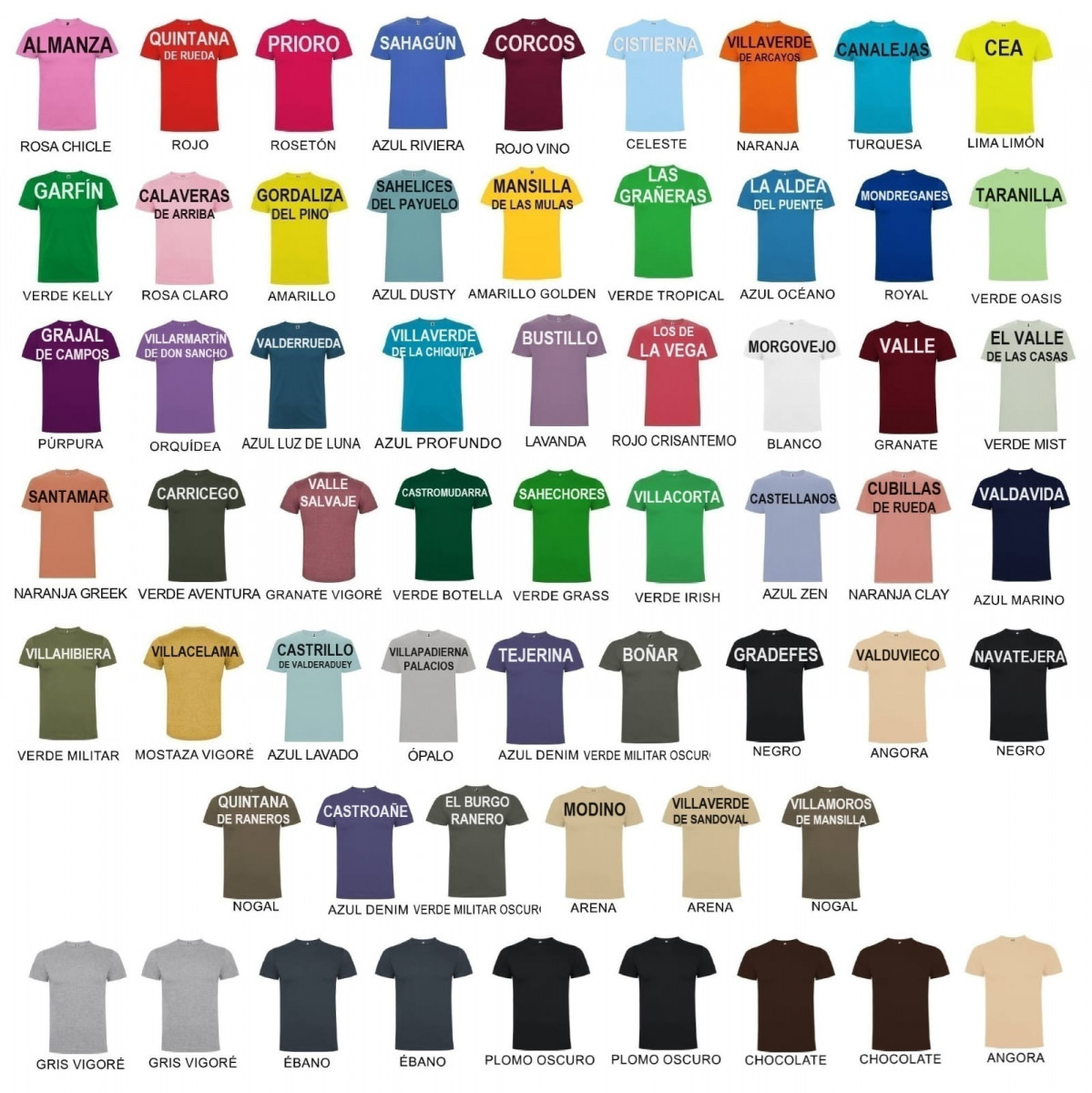 Camisetas interpueblos