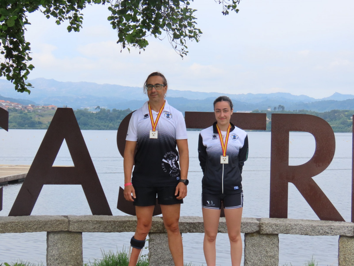 San Martu00edn y Lorena medalla de plata copa primavera de remo