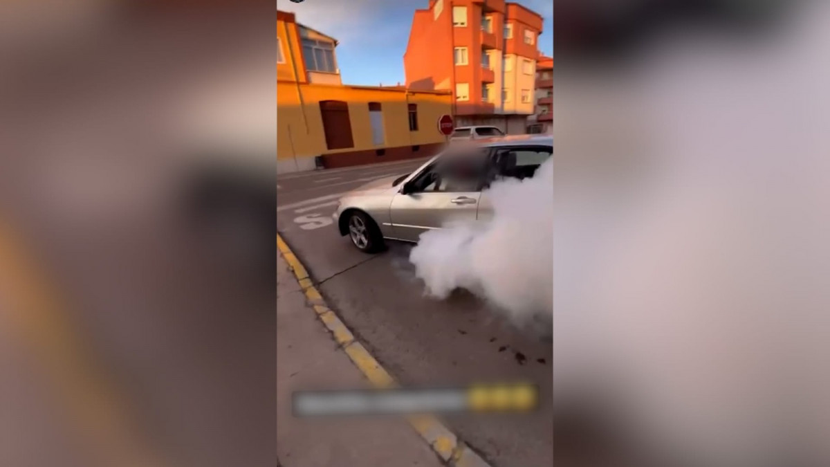 Conducciu00f3n temeraria en Santa Maru00eda del Pu00e1ramo
