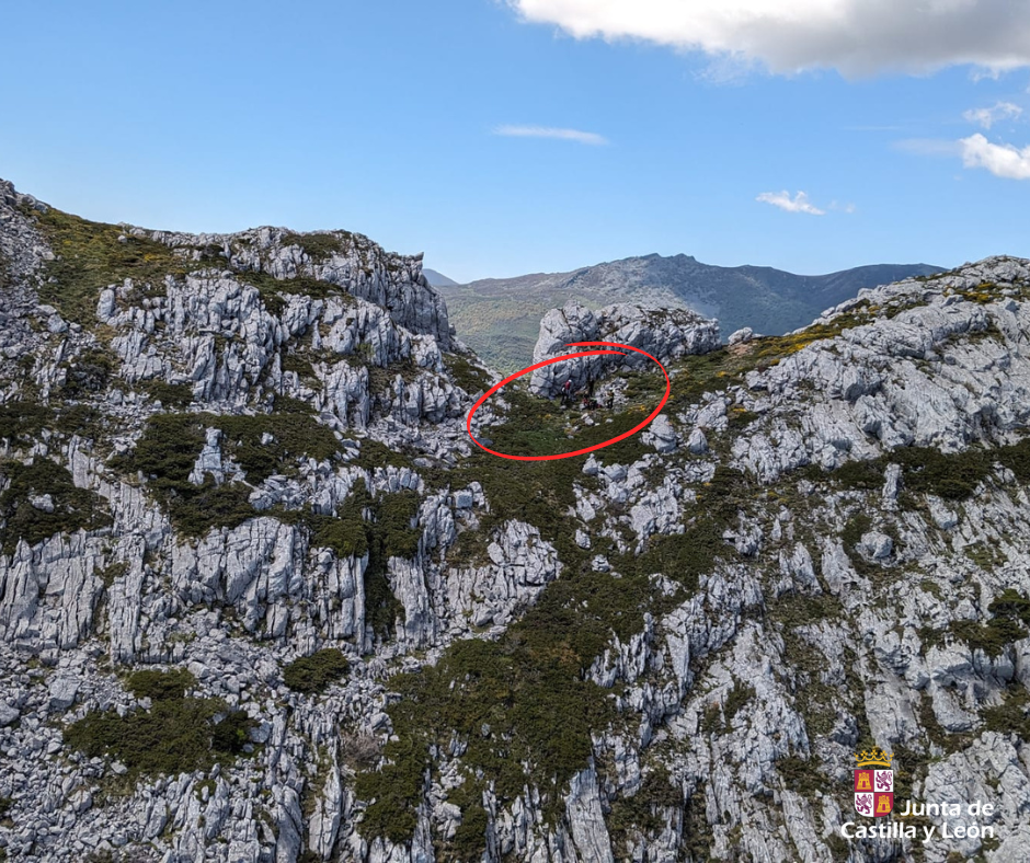 Rescate jcyl Sierra de la Serrona rabanal de luna
