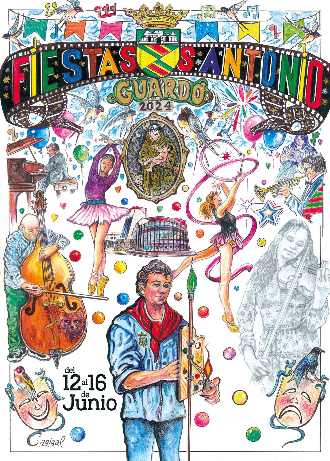 Cartel fiestas de San Antonio 2024 guardo