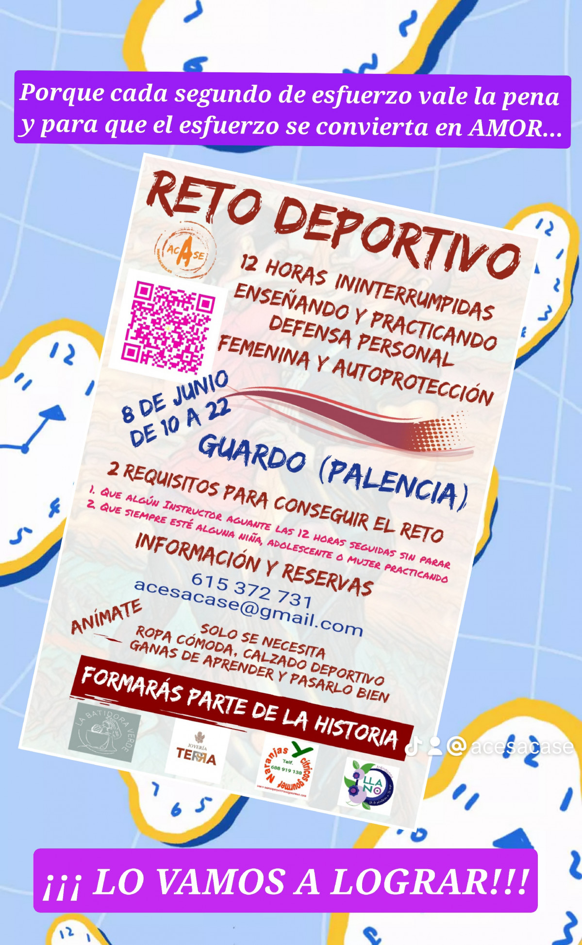 Reto 12 horas. Cartel