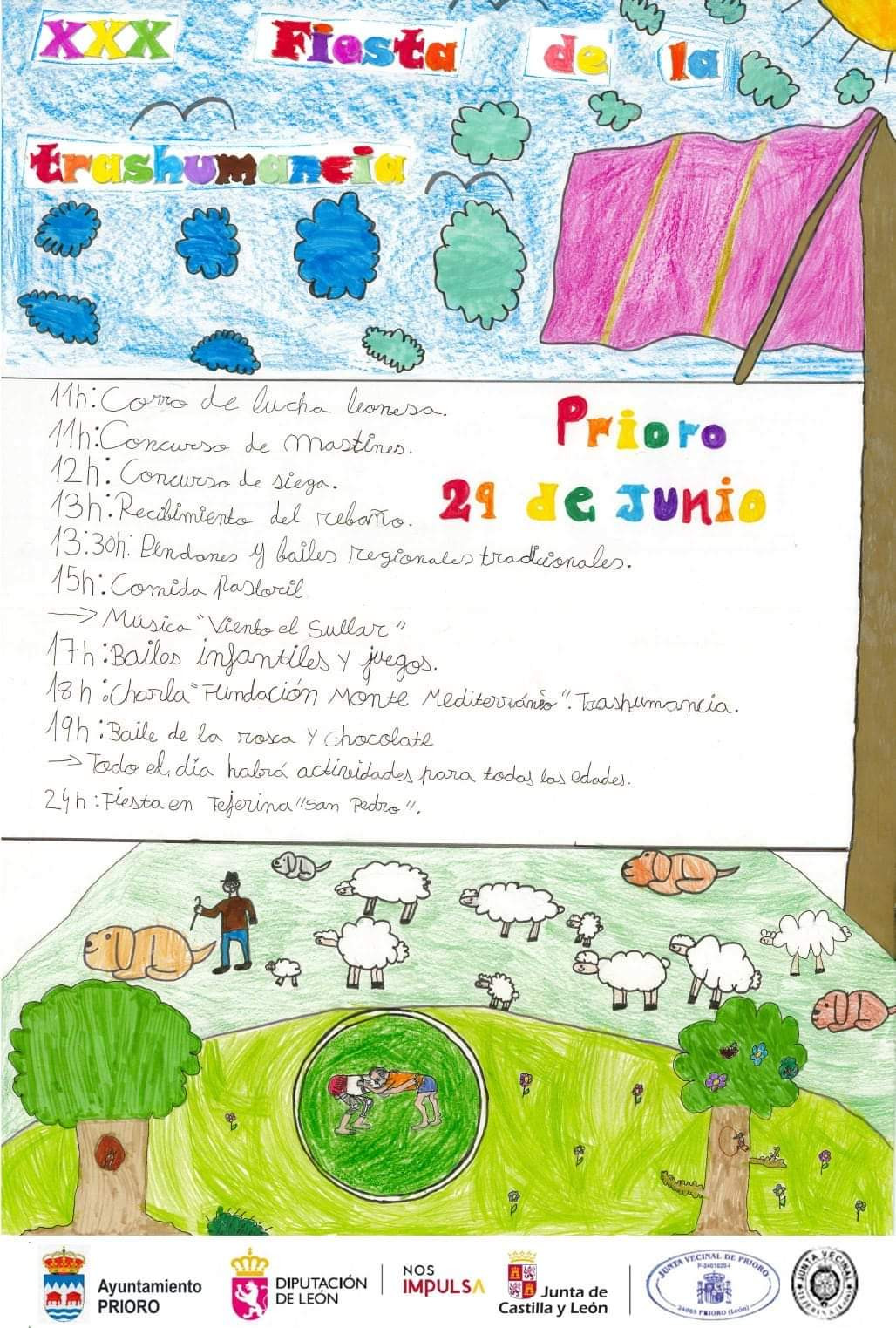 Cartel fiesta trashumancia prioro 2024