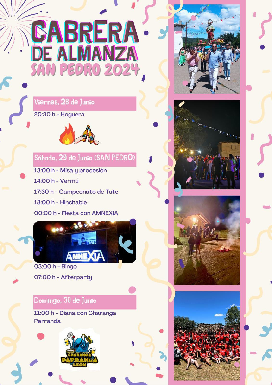 Cartel fiestas san pedro cabrera de almanza