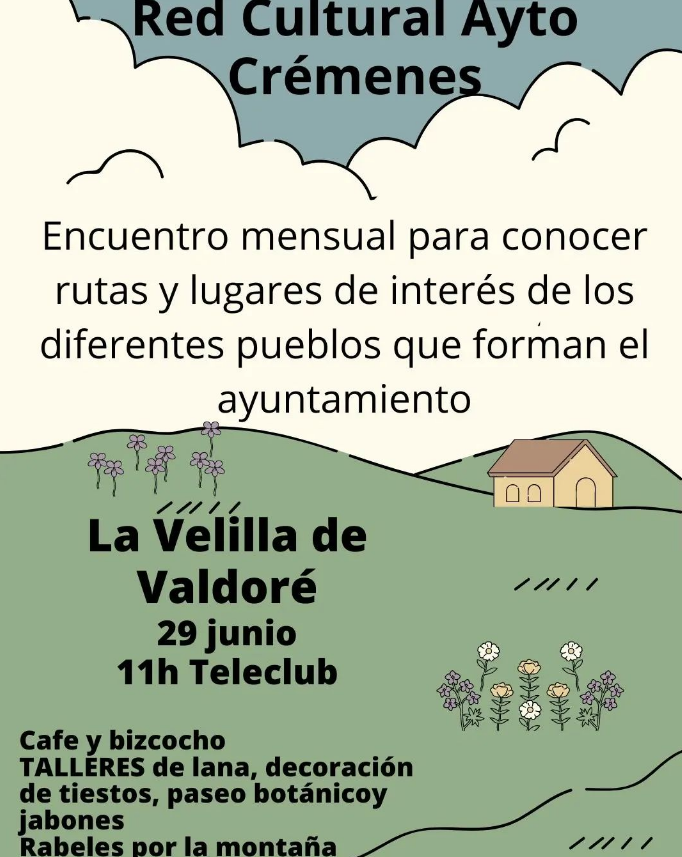 Cartel red cultural la velilla