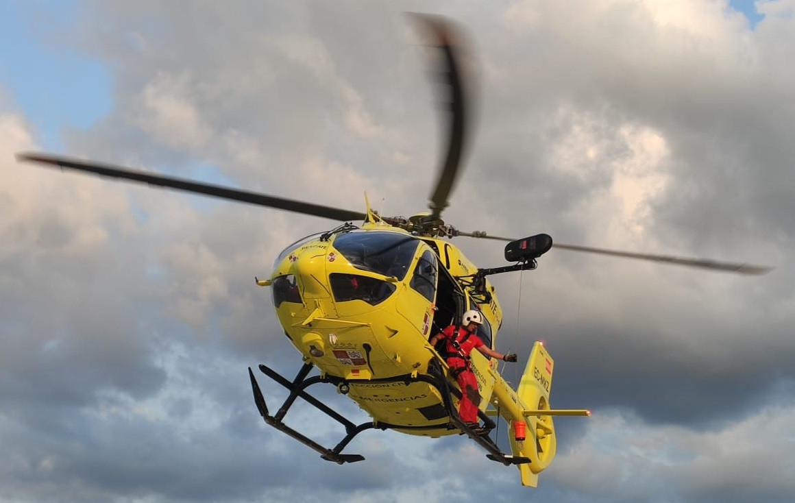 Helicoptero 112 castilla y leon rescate