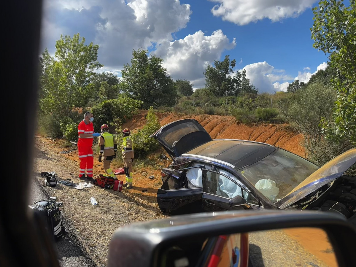 Bomberos de leon cimanes del tejar accidente