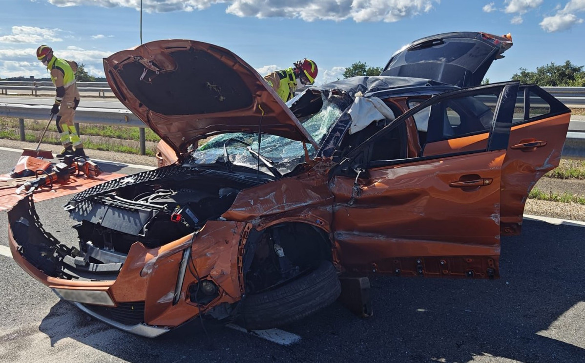 Accidente LE 30 la virgen del camino