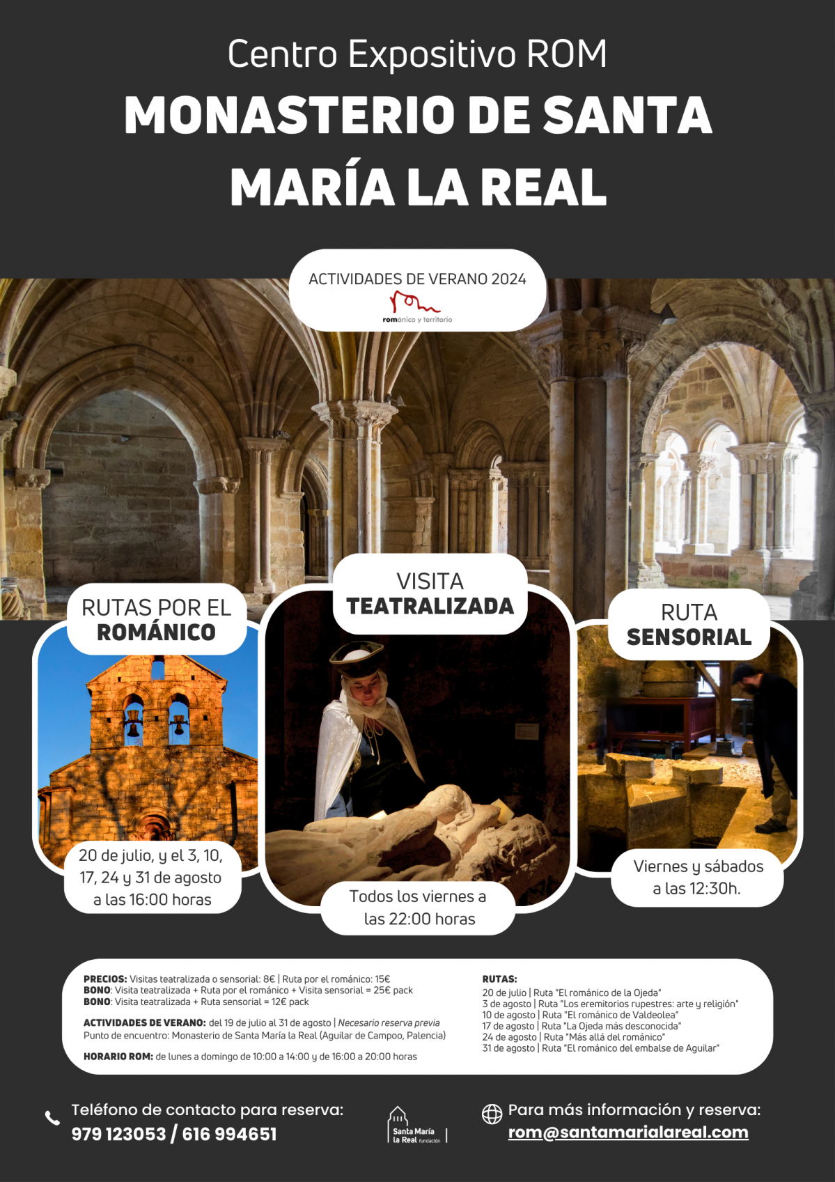 Cartel actividades verano 2024 centro rom