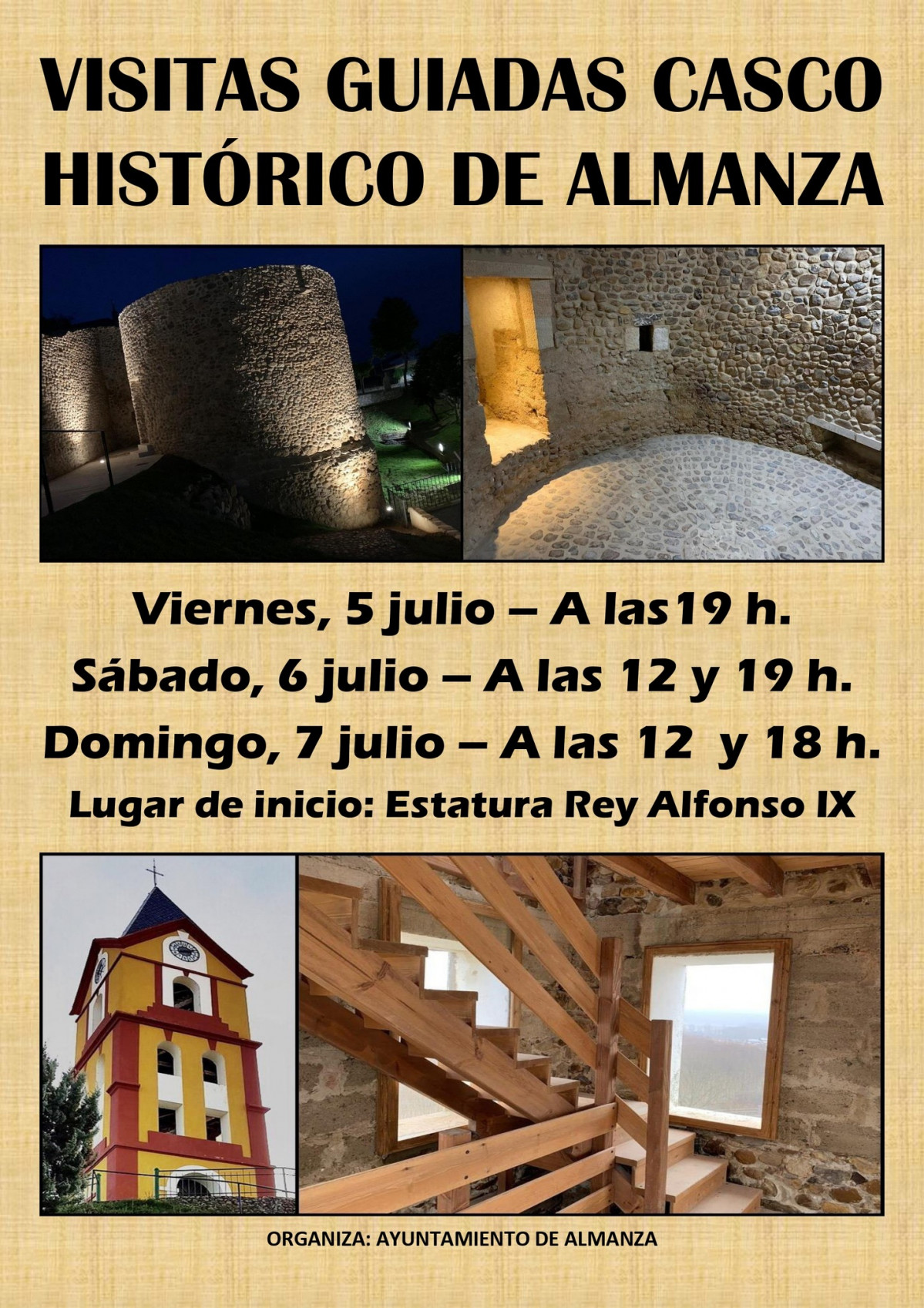 Cartel visitas guiadas almanza
