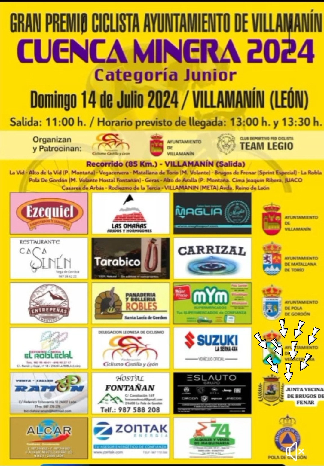 Cartel gran premio ciclista cuenca minera villamanin  2024