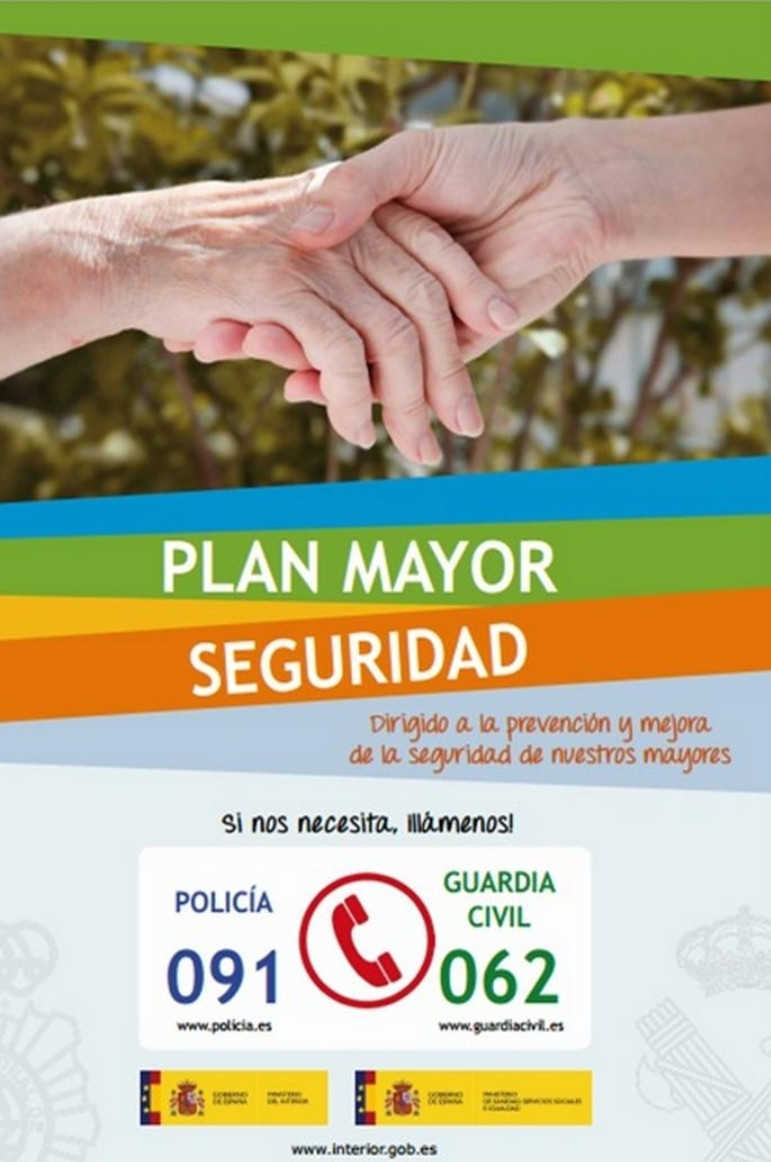 Cartel charla plan mayor seguridad guardia civil