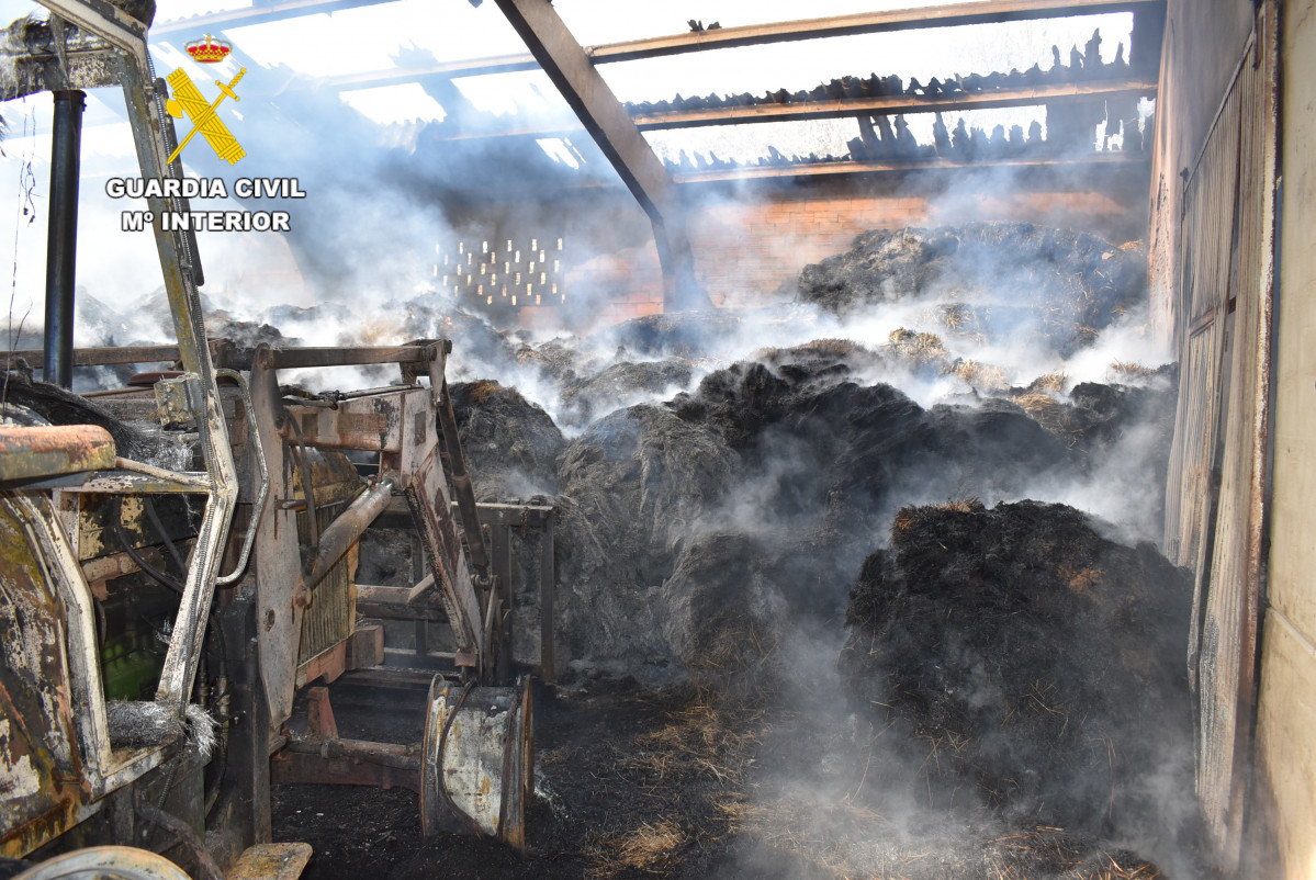 Inspecciu00f3n incendio nave Guardia Civil Barrillos de las Arrimadas