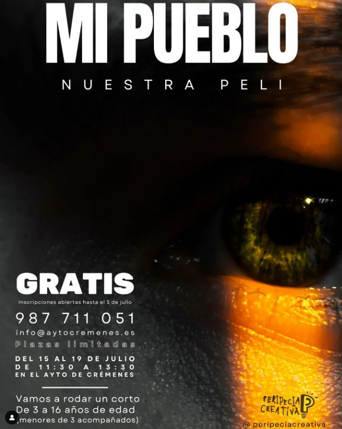Cartel taller cortometraje