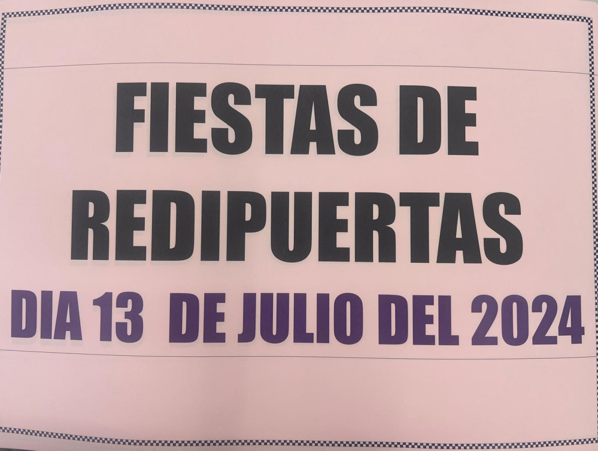 Cartel fiestas redipuertas