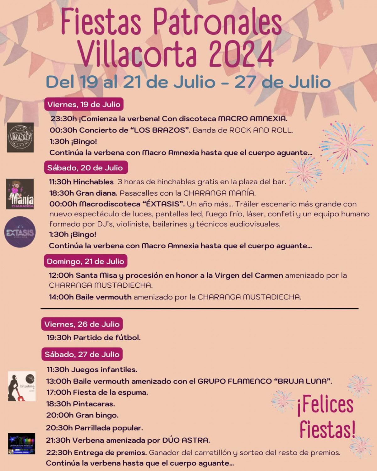 Programa fiestas villacorta 2024