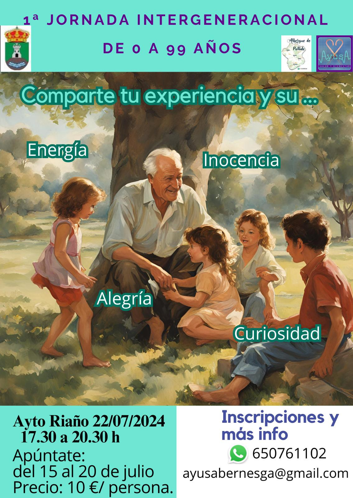 Cartel jornada intergeneracional riau00f1o