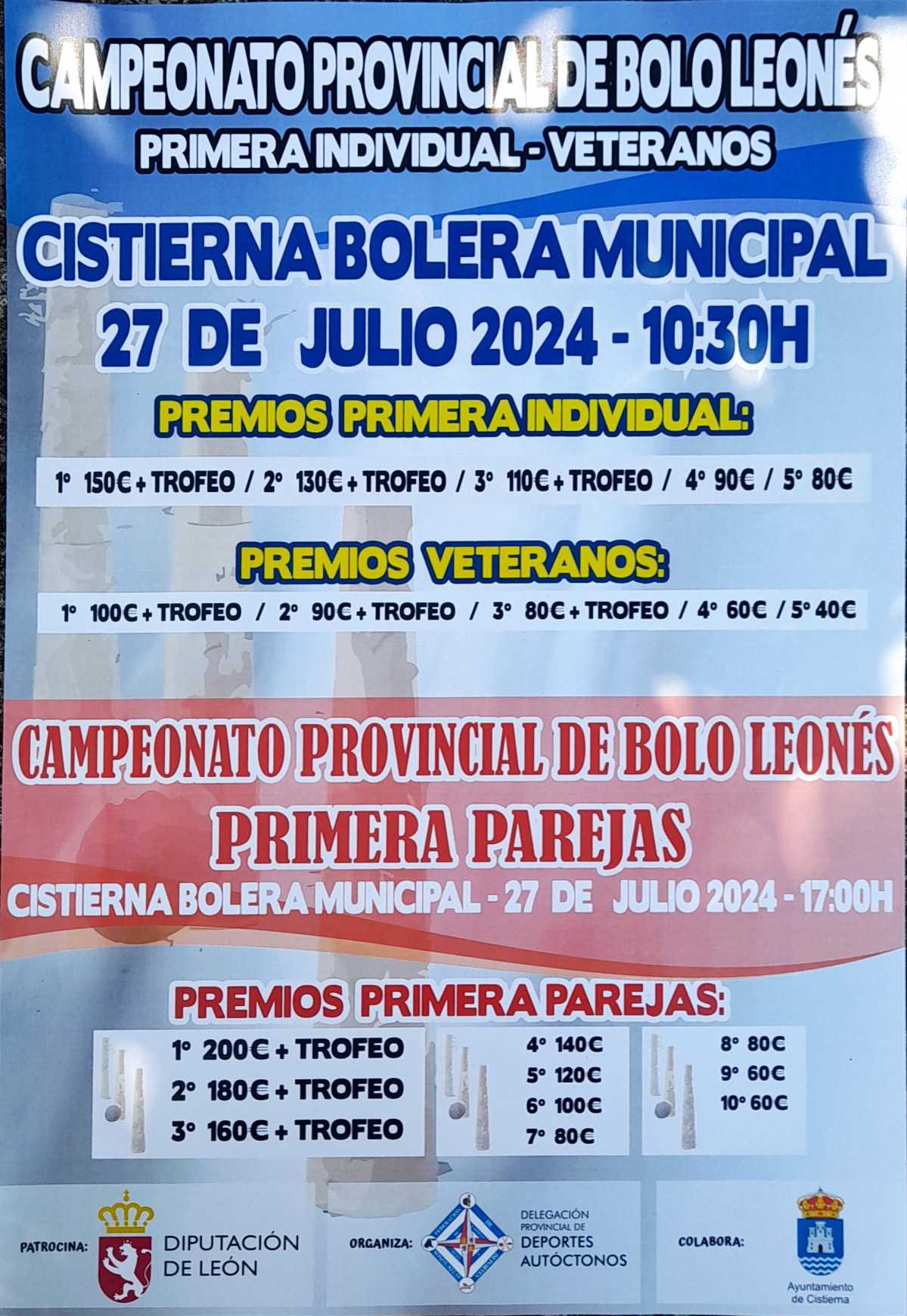 Cartel campeonato provincial bolo leones
