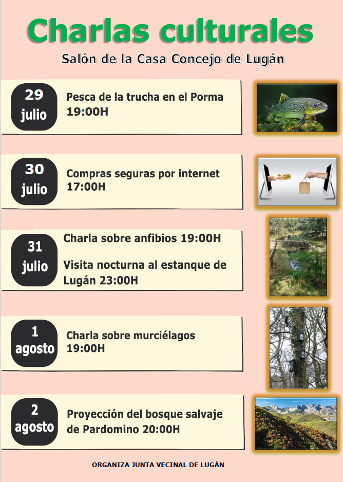 Cartel charlas lugan