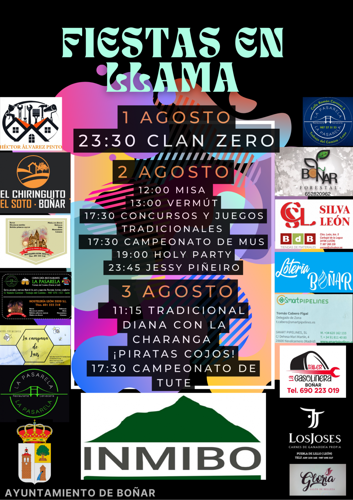 Fiestas llama 2024 cartel colaboradores