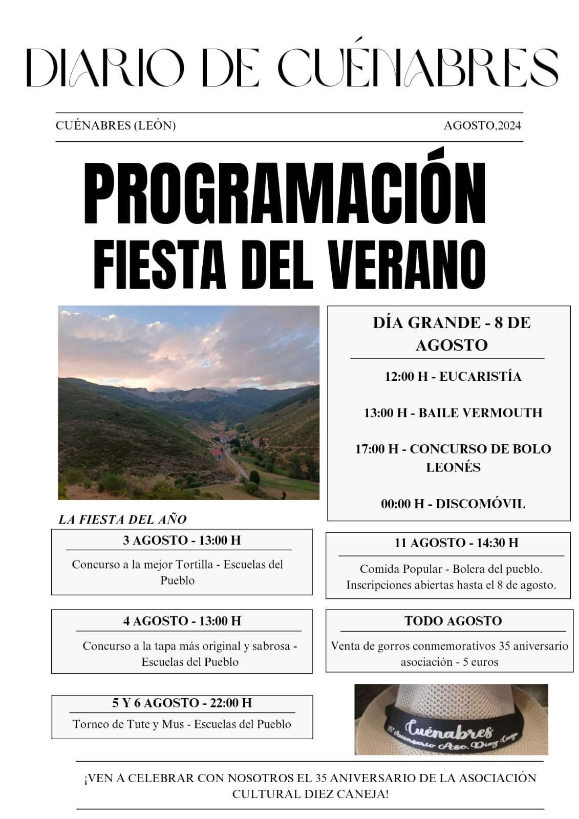 Programa fiesta del verano 2024 cuenabres