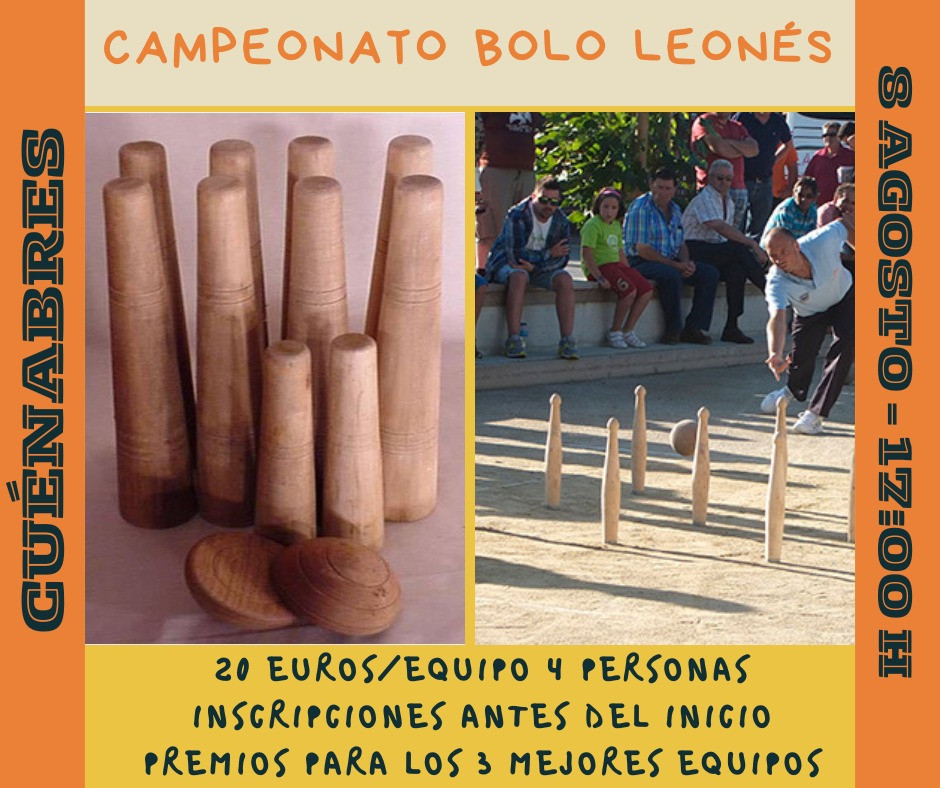Cartel torneo de bolos cuenabres