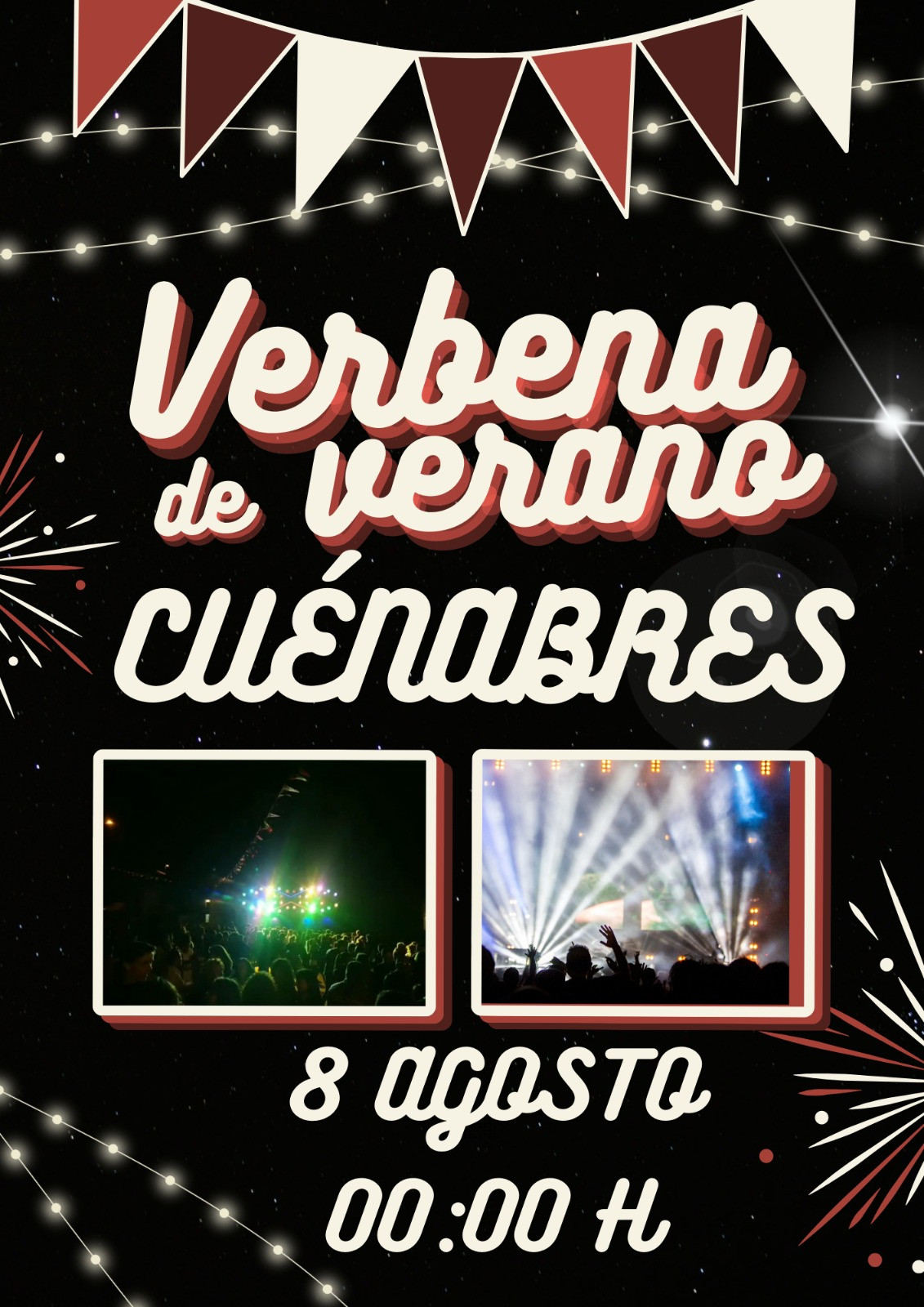 Cartel verbena de verano cuenabres