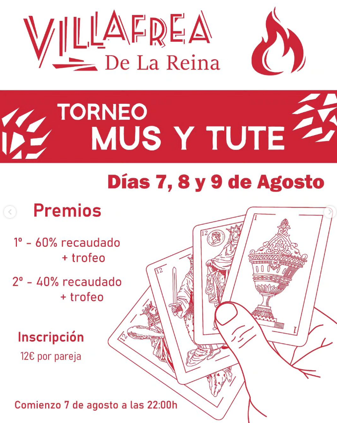 Cartel mus y tute fiestas villafrea 2024