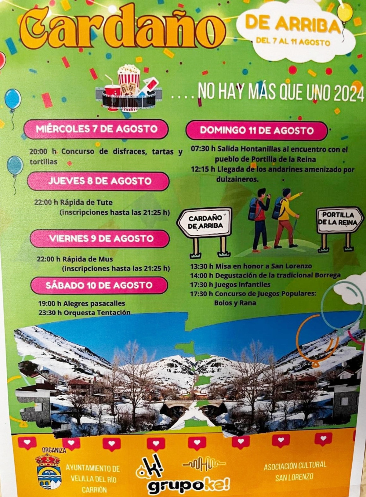 Programa fiestas cardau00f1o de arriba 2024