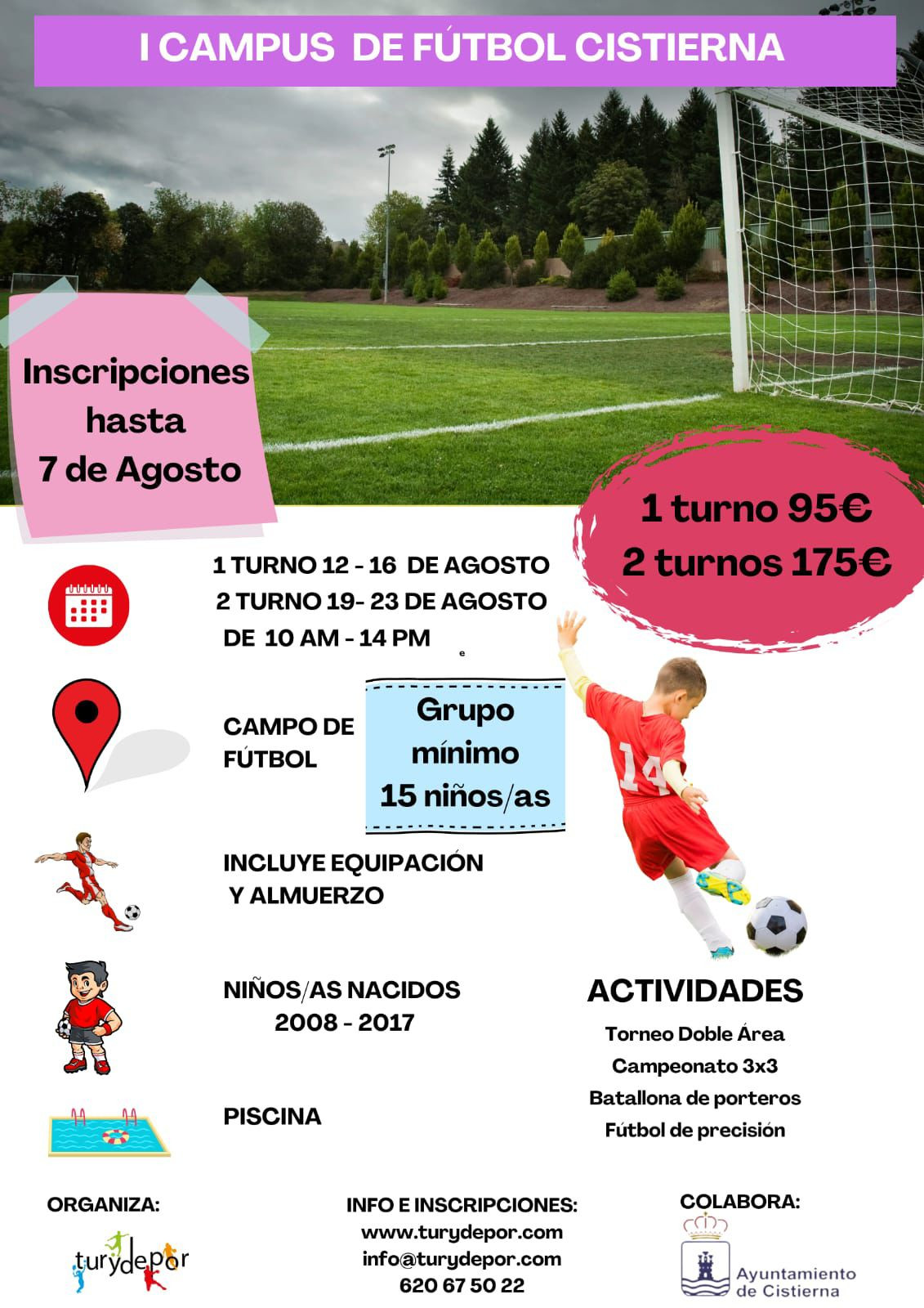 Cartel I Campus de futbol cistierna