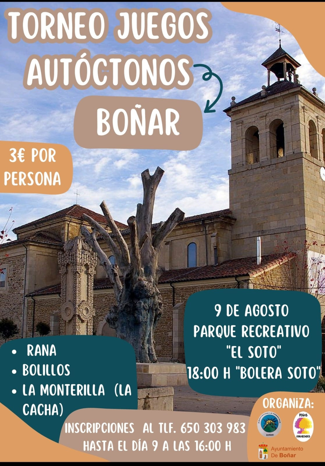 Cartel torneo juegos autoctonos