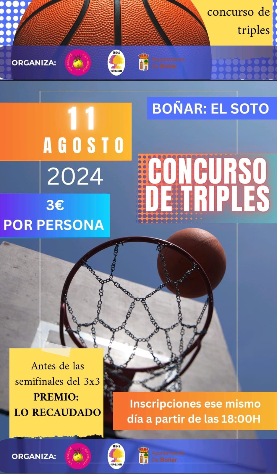 Cartel concurso de triples
