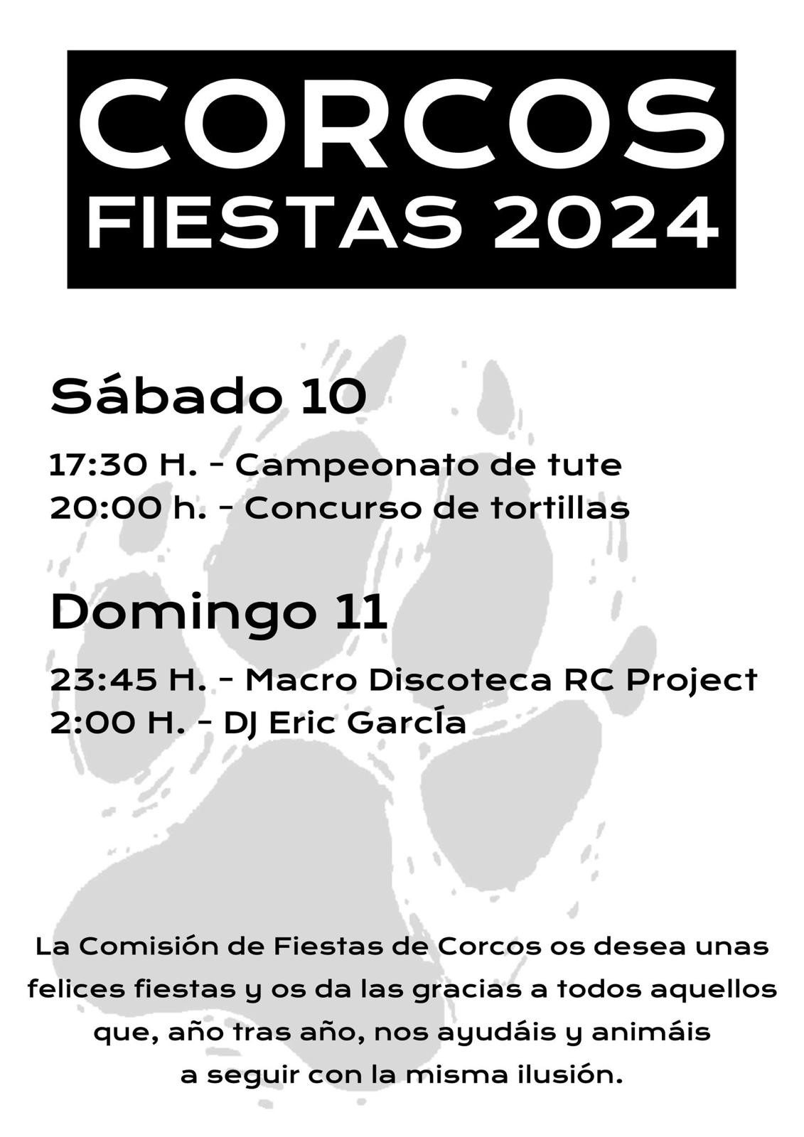 Fiestas de corcos 2024