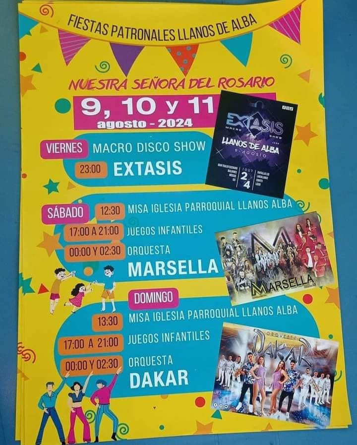 Programa fiestas llanos de alba 2024