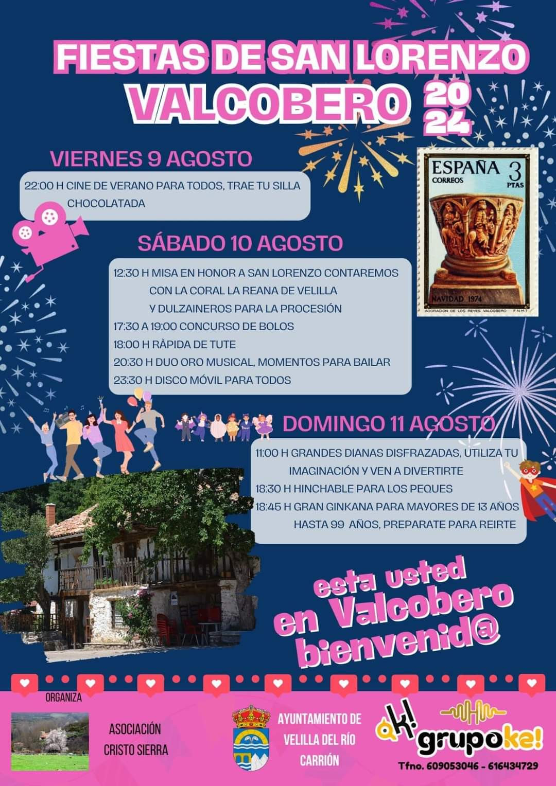 Programa fiestas san lorenzo valcobero 2024