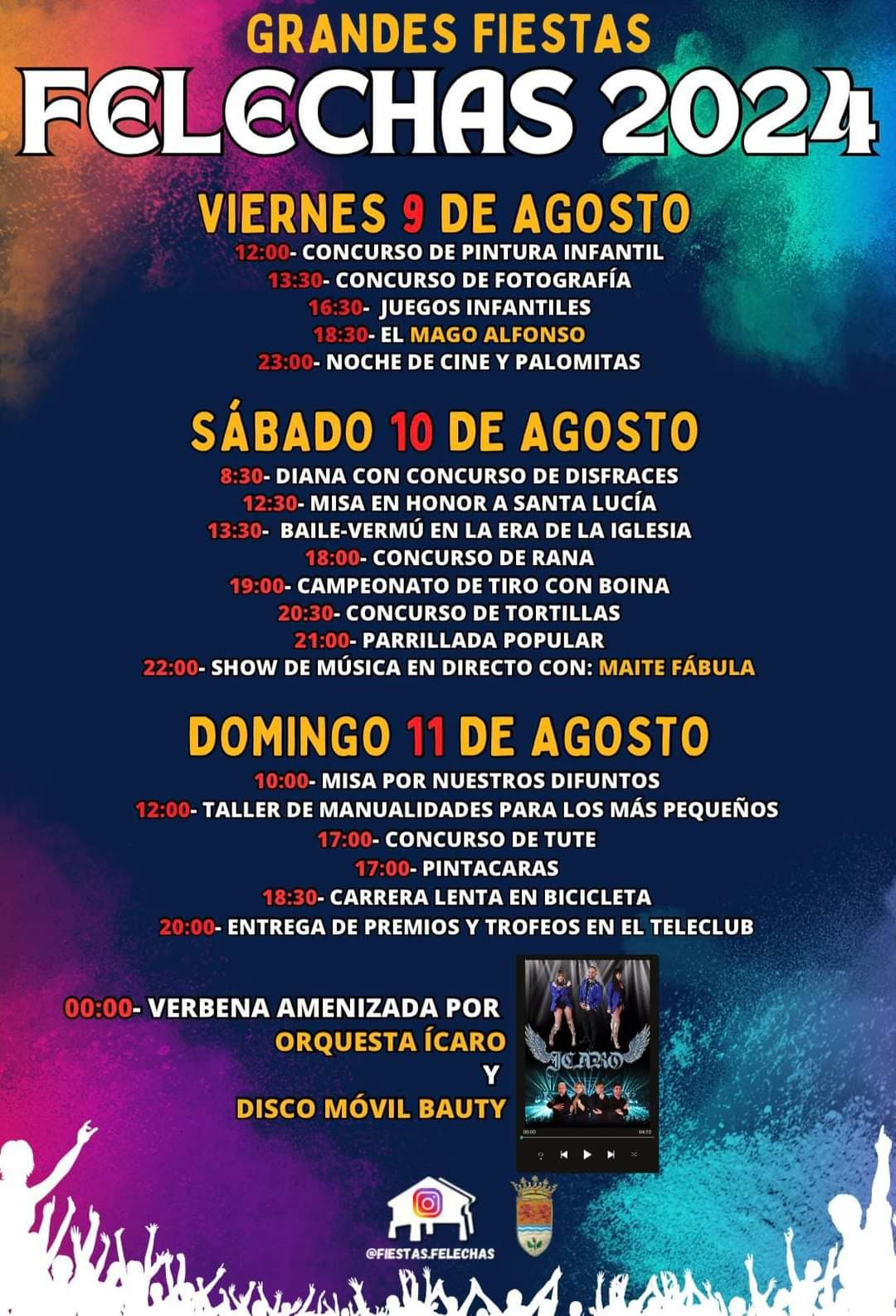 Programa fiestas felechas 2024