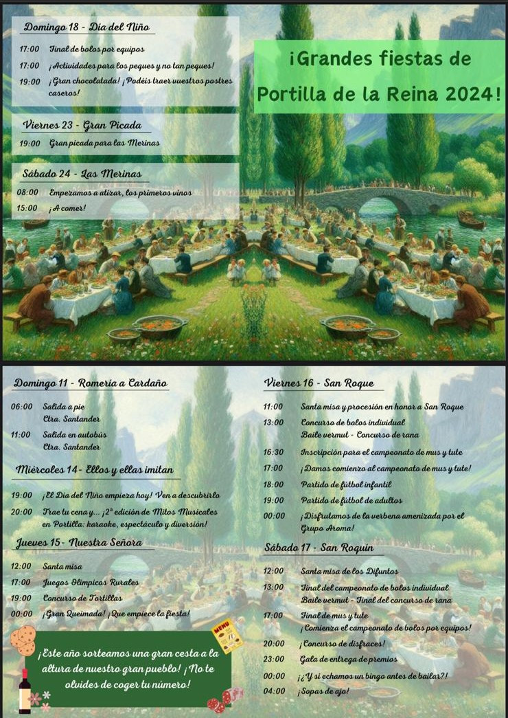 Programa fiestas portilla 2024
