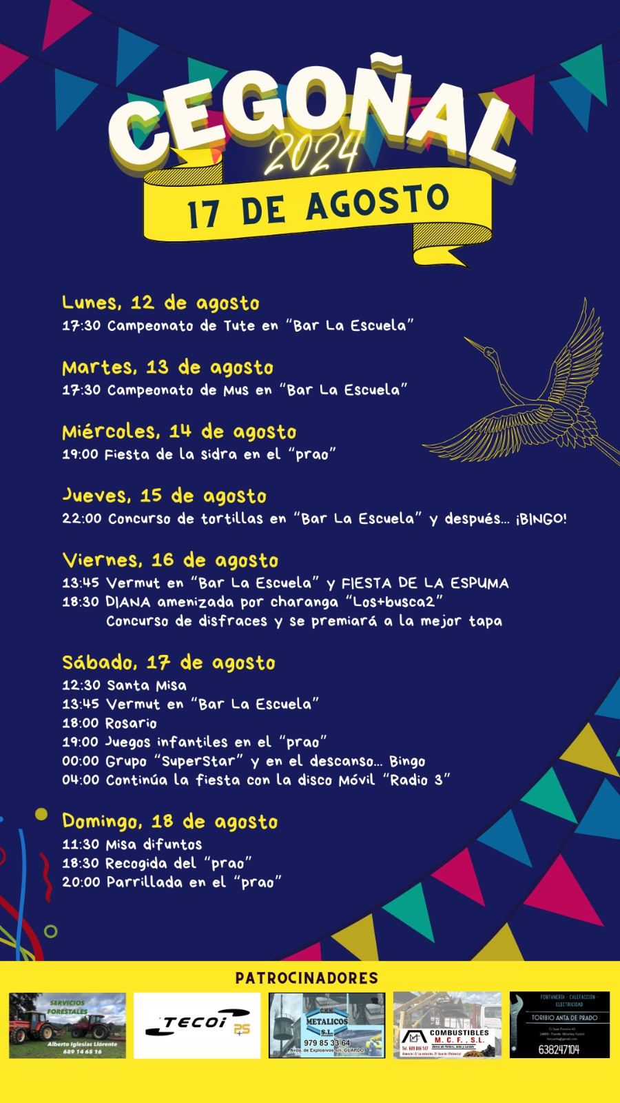 Programa fiestas cegou00f1al 2024