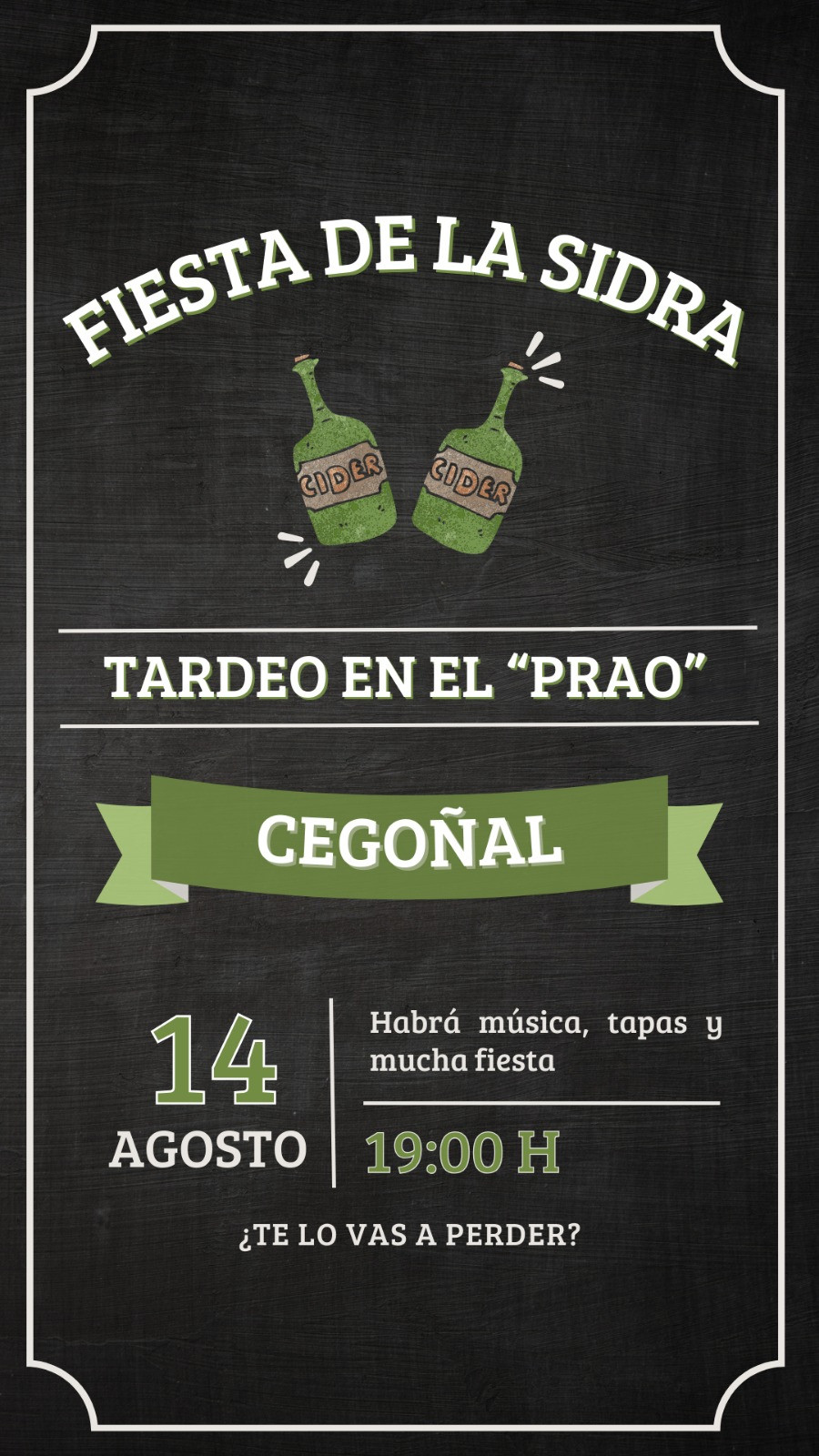 Cartel fiestas cegou00f1al 2024