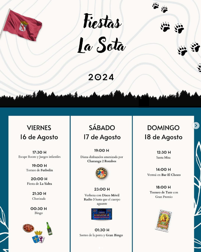 Programa fiestas la sota 2024