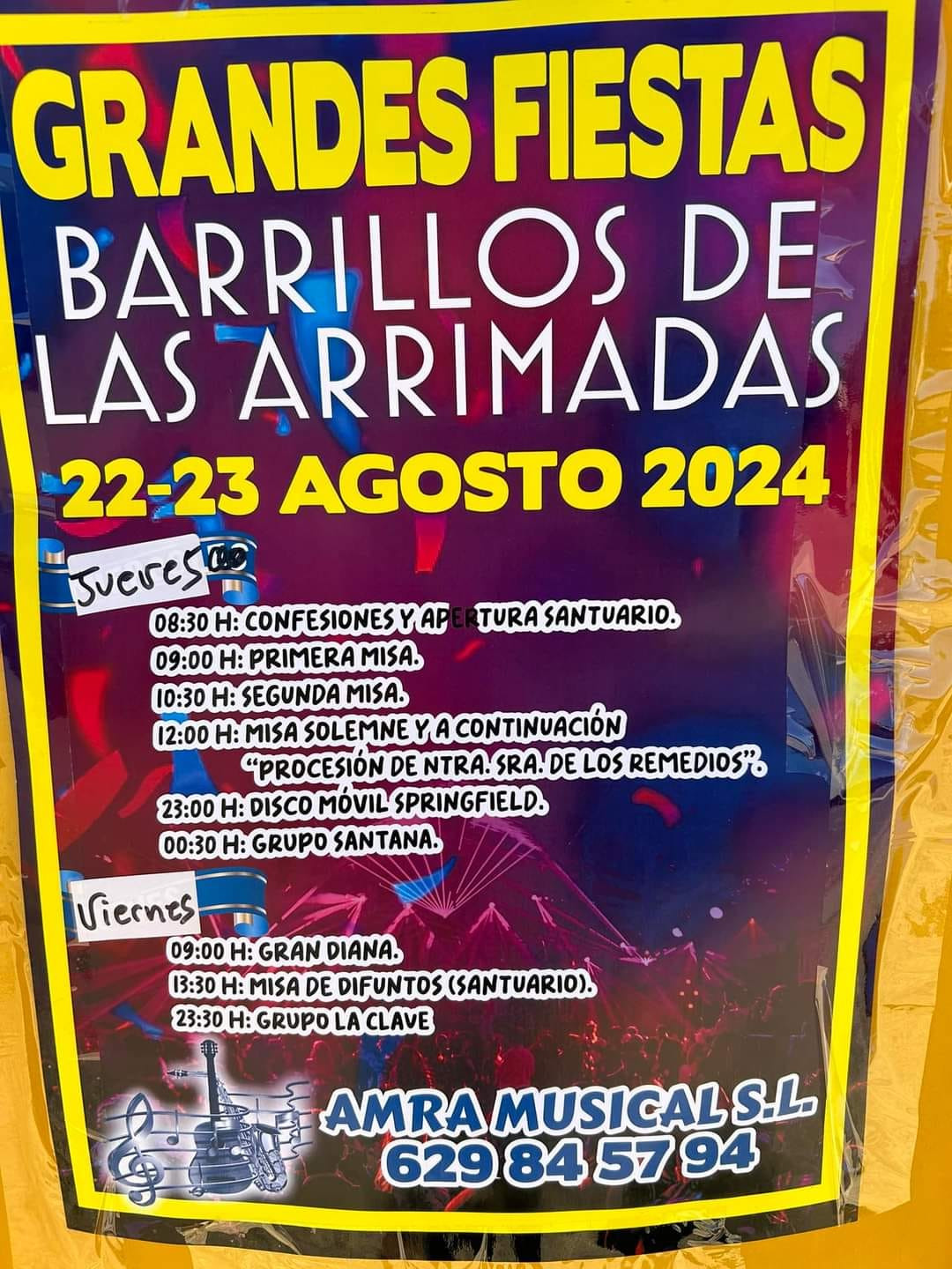 Programa fiestas barrillos de las arrimadas 2024
