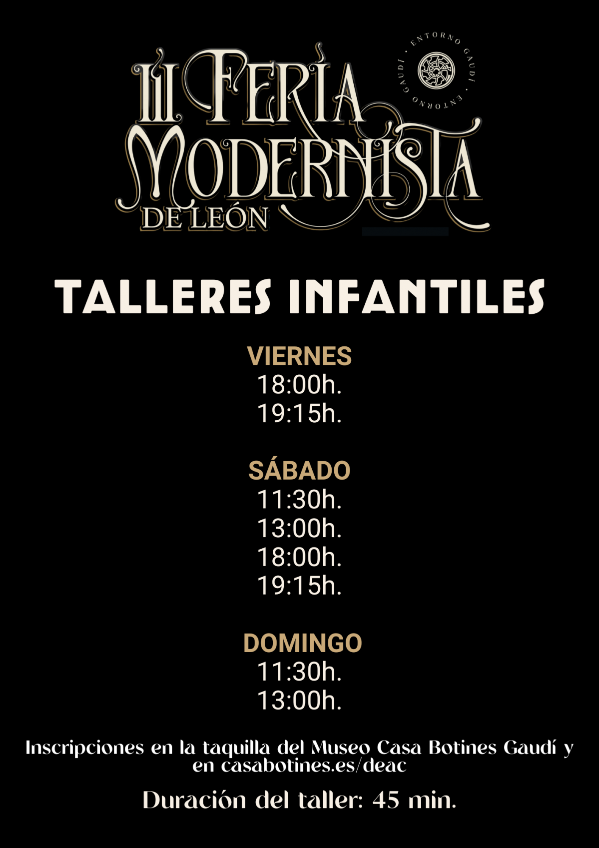 Carpa talleres feria