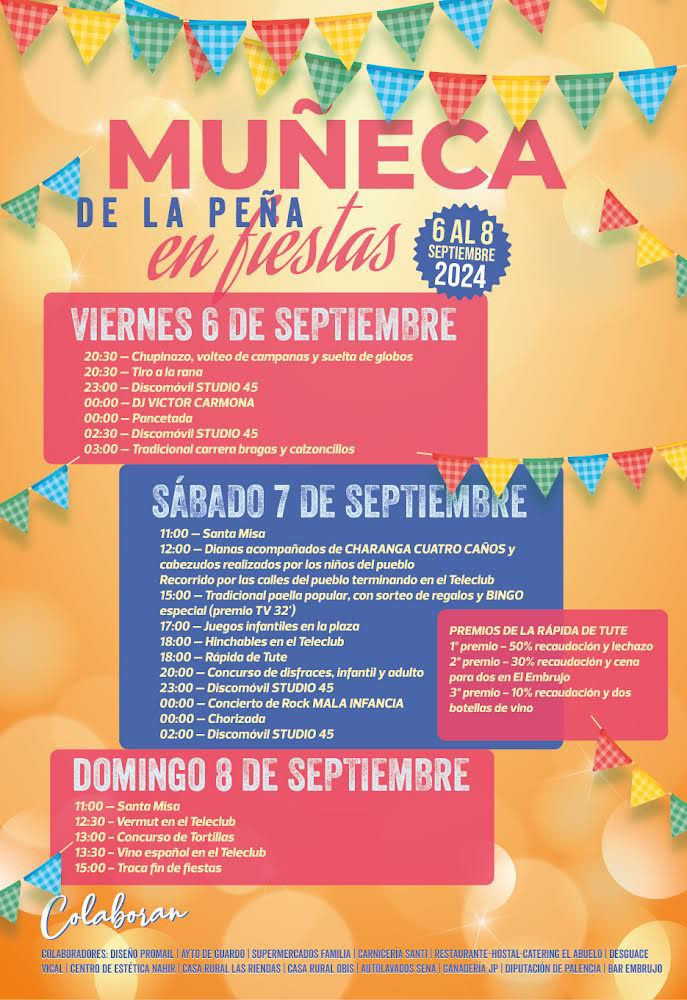 Cartel fiestas muu00f1eca 2024