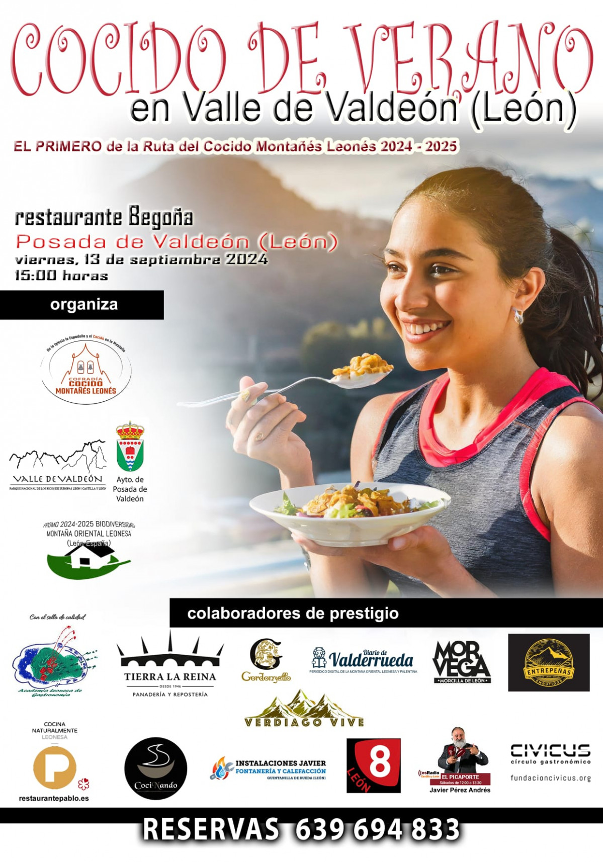 Cartel cocido de verano 2024 valdeon