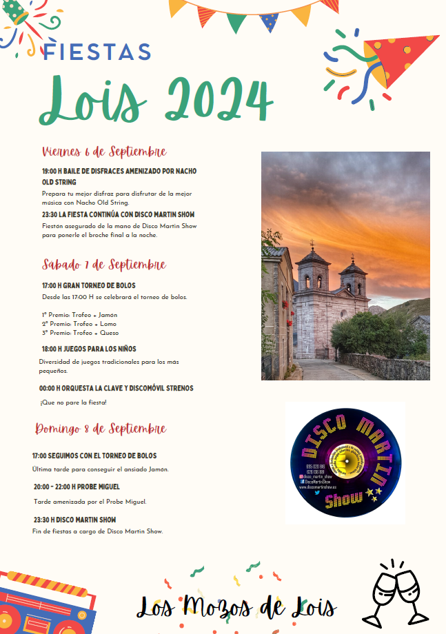 Programa fiestas lois 2024