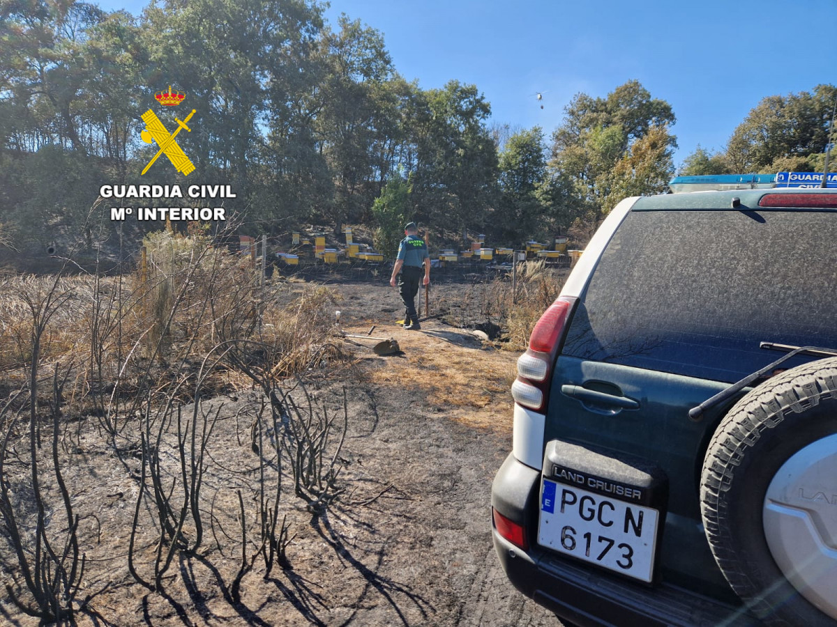 Guardia Civil.  investigaciu00f3n incendio Brau00f1uelas