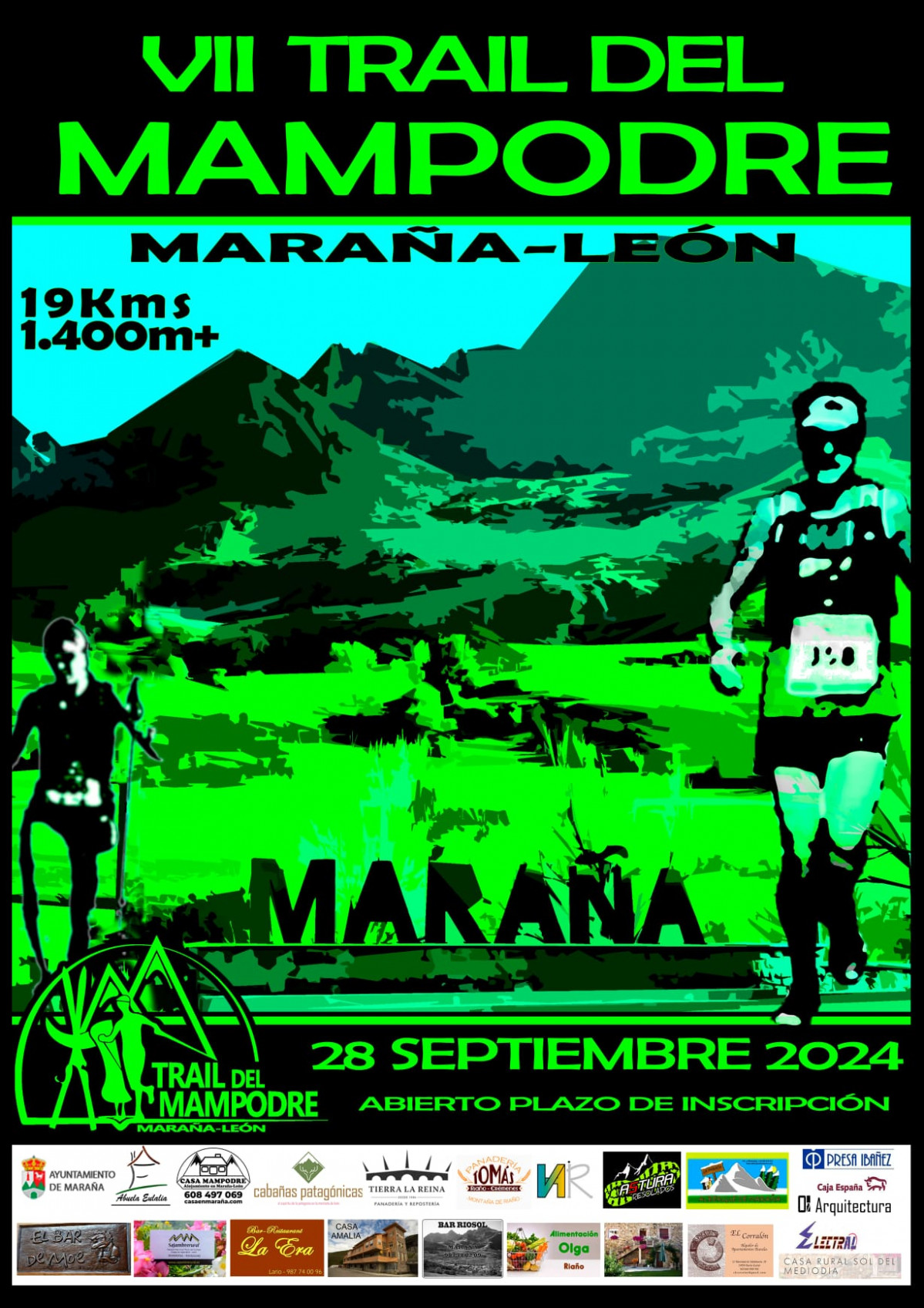 Cartel trail del mampodre 2024