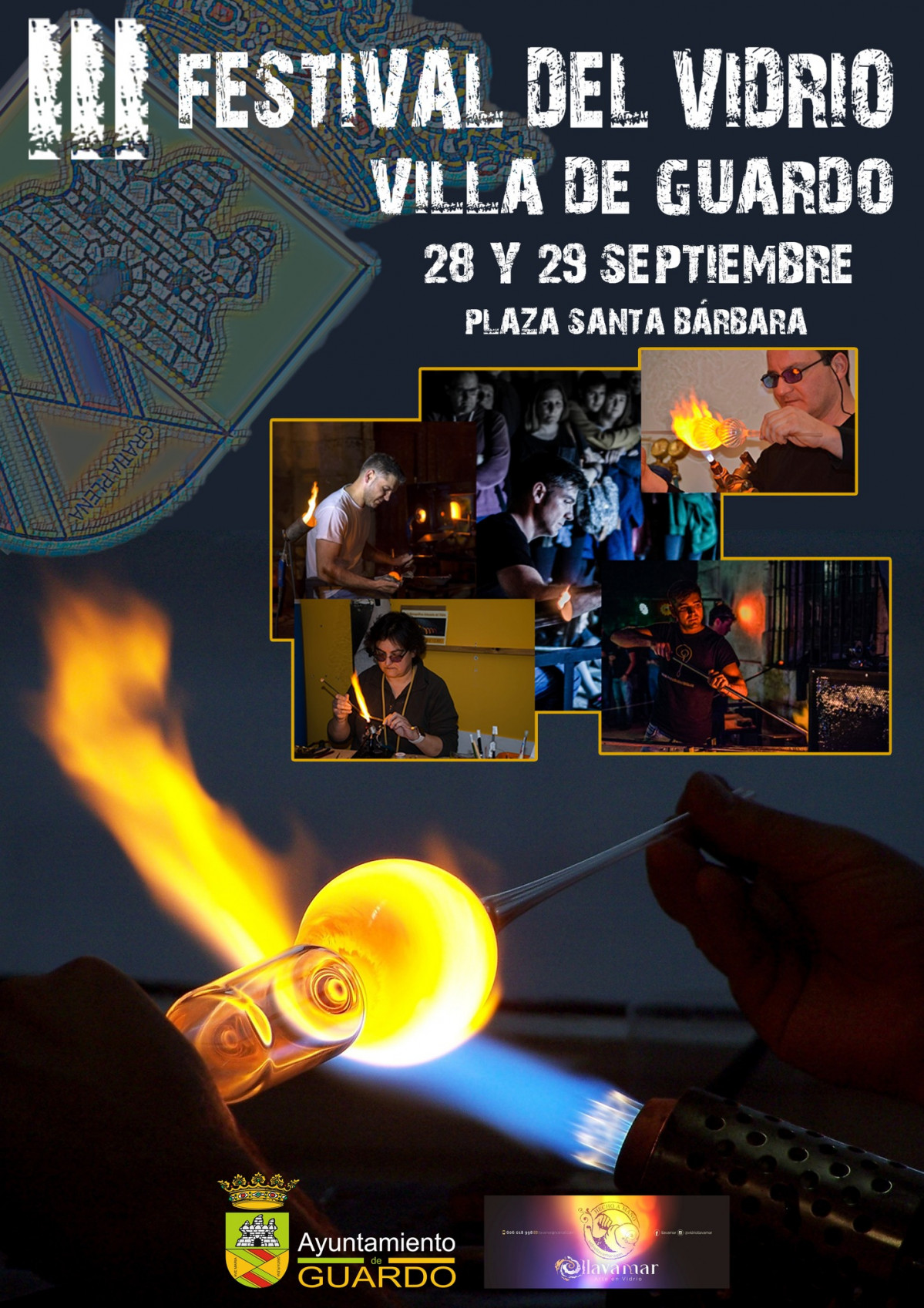 Cartel festival del vidrio 2024 guardo